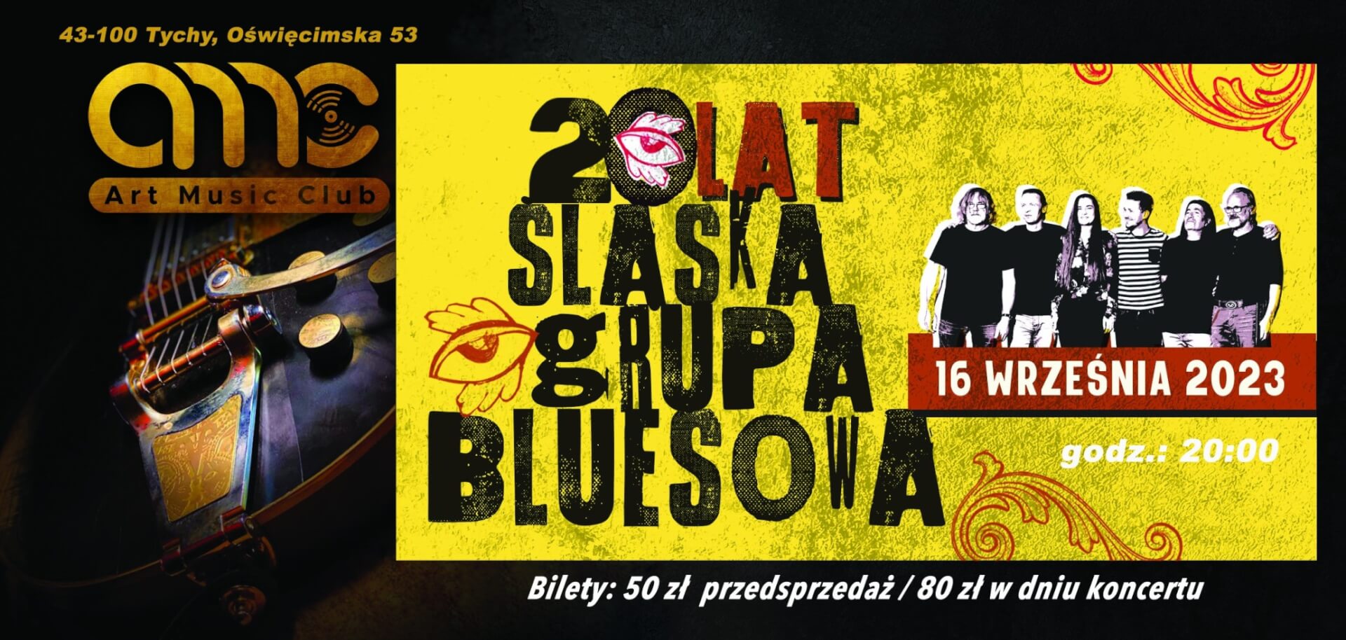 20 lecie Śląskiej Grupy Bluesowej plakat