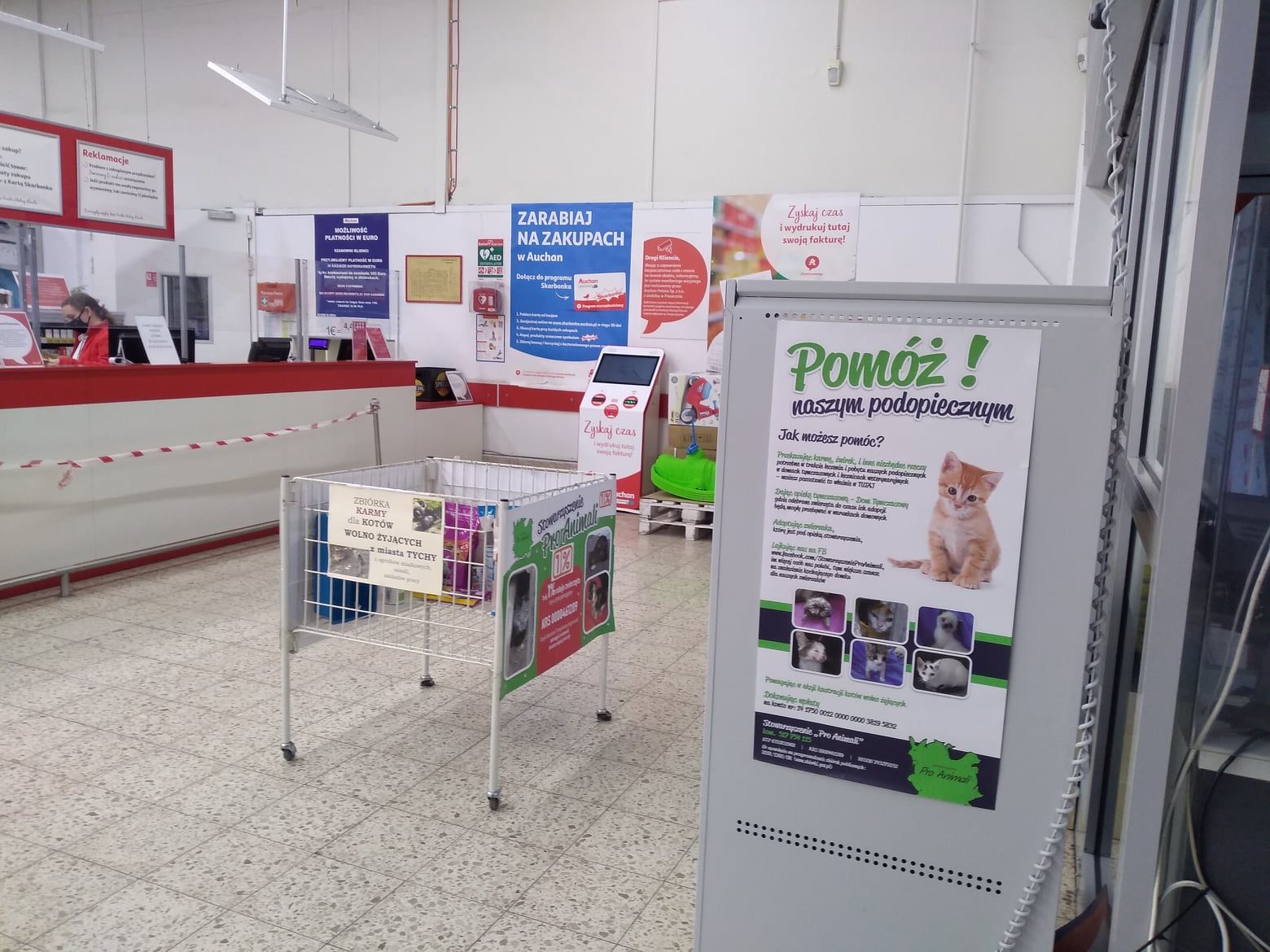 Miejsce zbiórki w Auchan Tychy