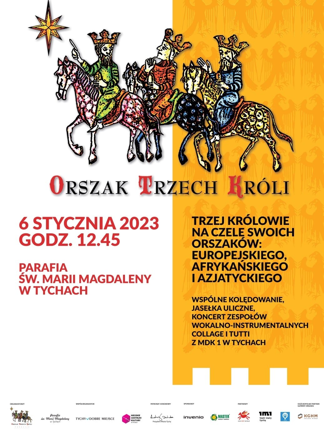Orszak Trzech Króli 2022 Tychy plakat