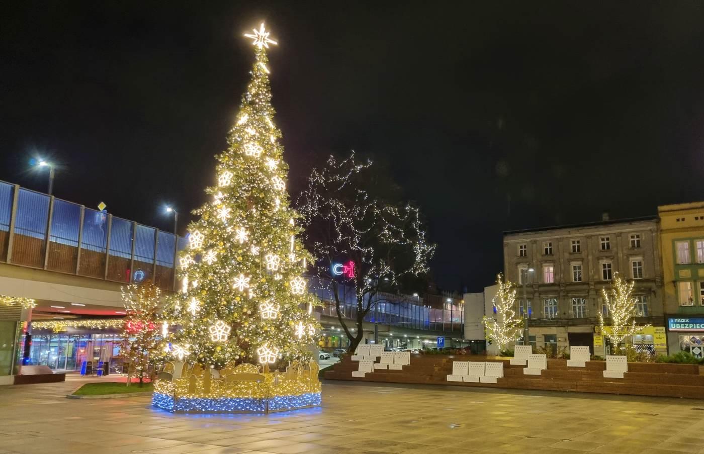 Bożonarodzeniowe choinki w woj. śląskim