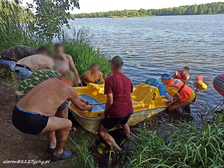 Groźna sytuacja na Jeziorze Paprocańskim2