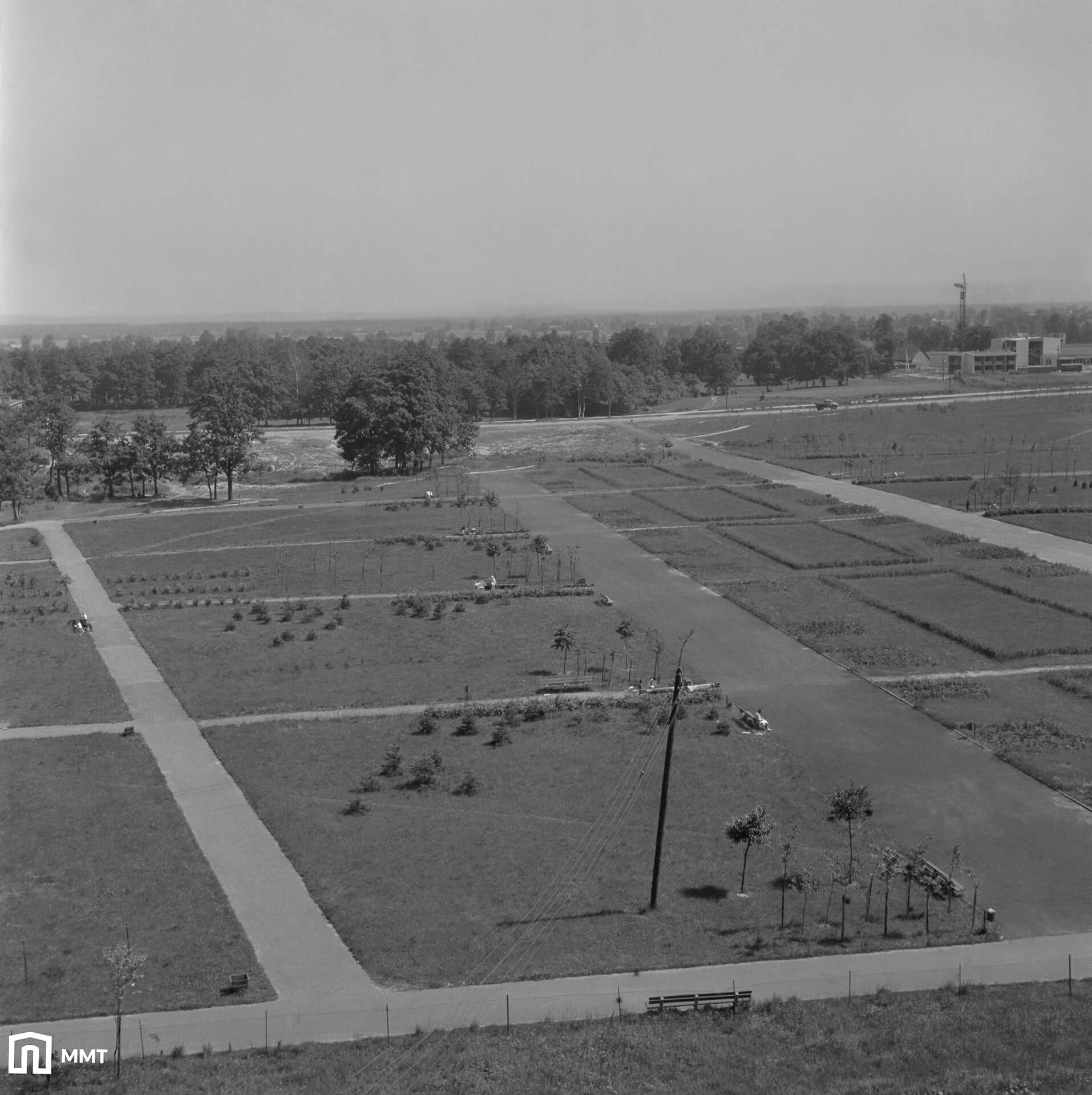 Park Miejski Tychy ok. 1970 roku