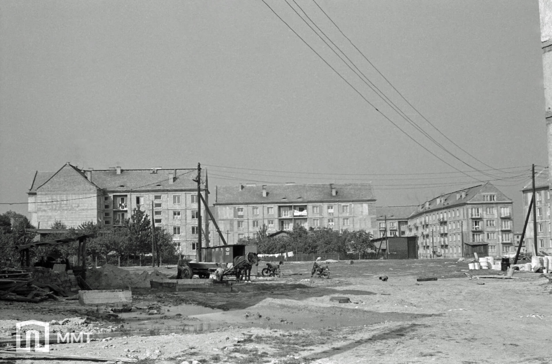 Budynki mieszkalne przy ul. Ejsmonda - ok. 1960 r. Tychy