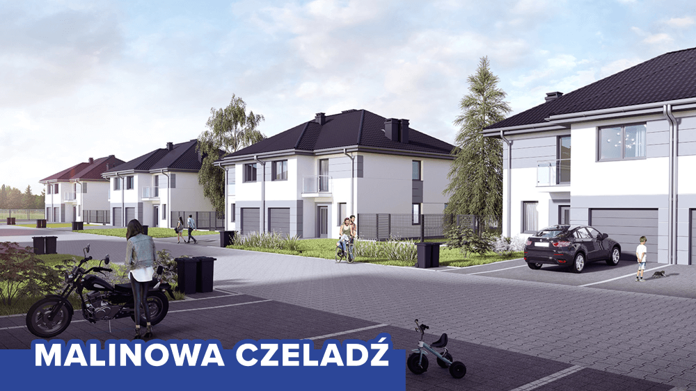 Kameralne osiedle domów jednorodzinnych MUROPOL w Czeladzi przy ul. Malinowej/Chmielnej