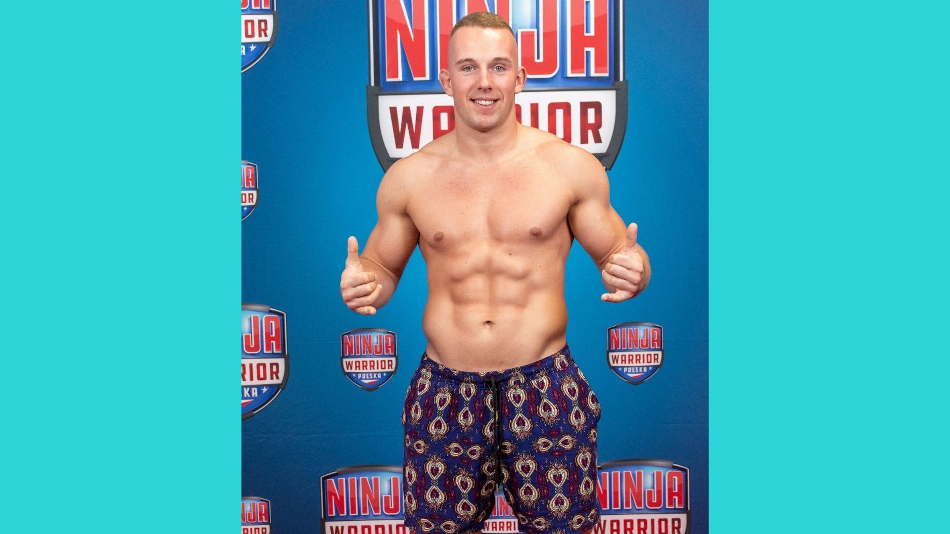 Kamil Stolecki z Tychów na planie "Ninja Warrior Polska"