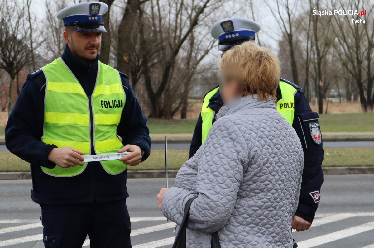 Policja Bezpieczny pieszy Tychy