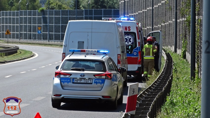 Potrącenie DK 1 Tychy2