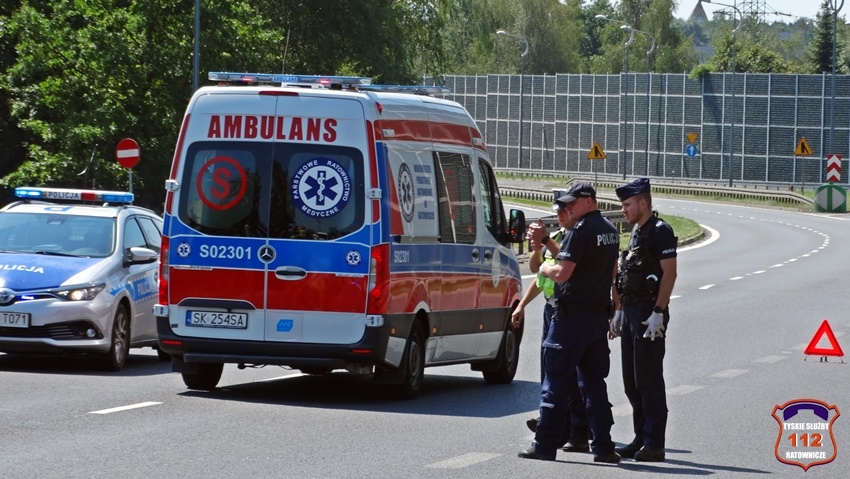 Potrącenie DK 1 Tychy3