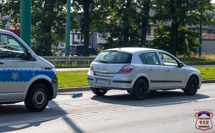 Potrącenie kobiety  w Tychach