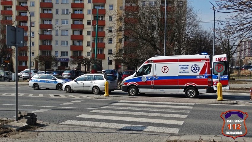 Potrącenie pieszej w Tychach na ul Armii Krajowej