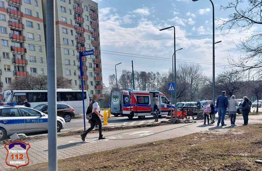 Potrącenie pieszej w Tychach na ul Armii Krajowej