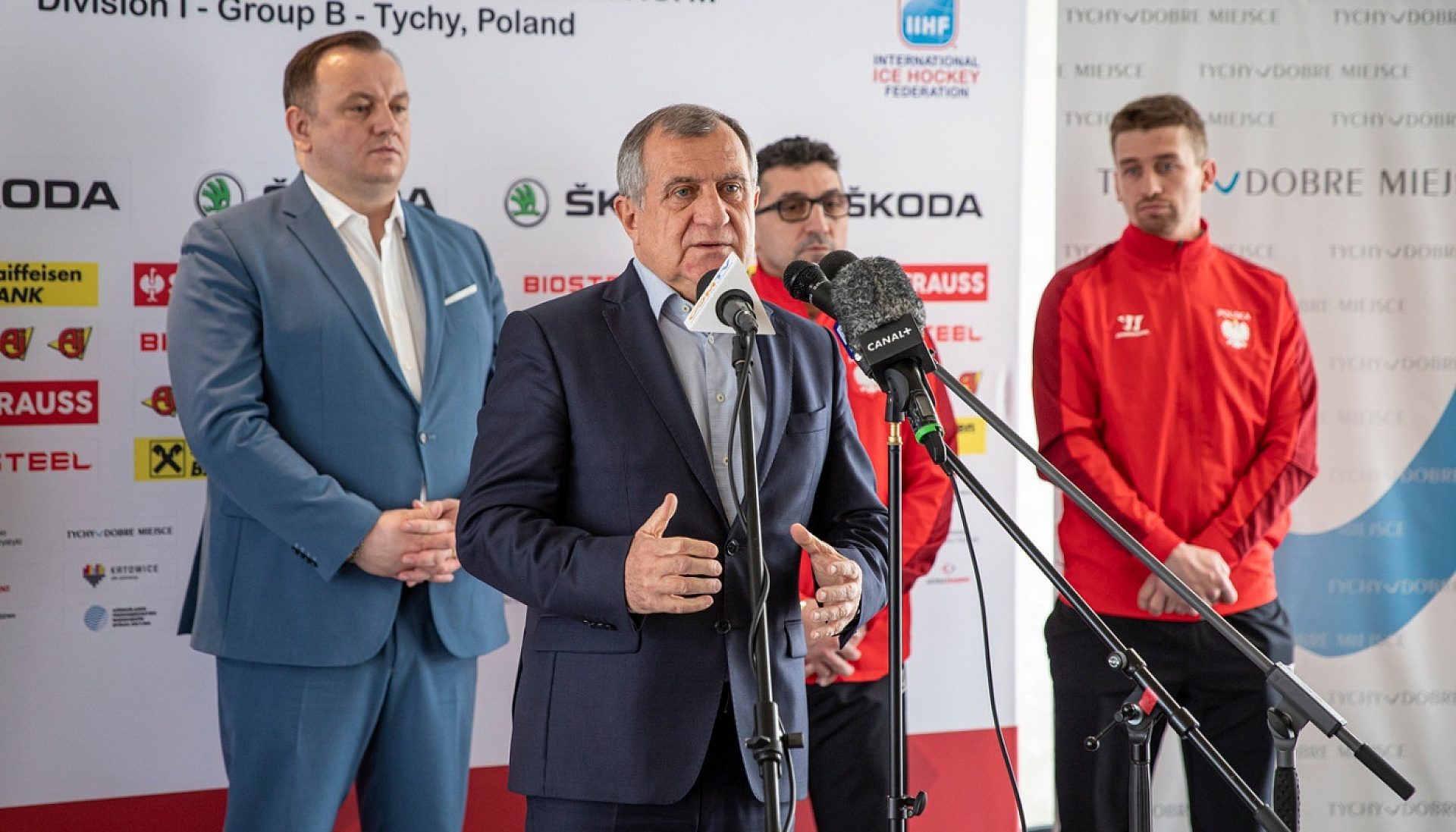 Tychy konferencja przed Mistrzostwami Świata w hokeju Tychy konferencja przed Mistrzostwami Świata w hokeju