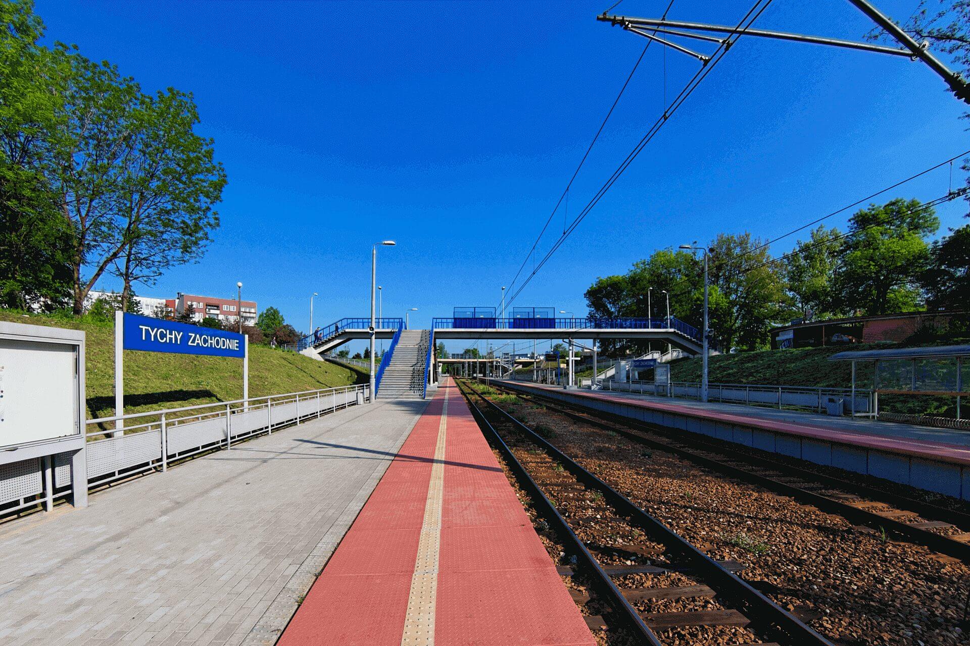 Tychy zachodnie peron Tychy zachodnie peron