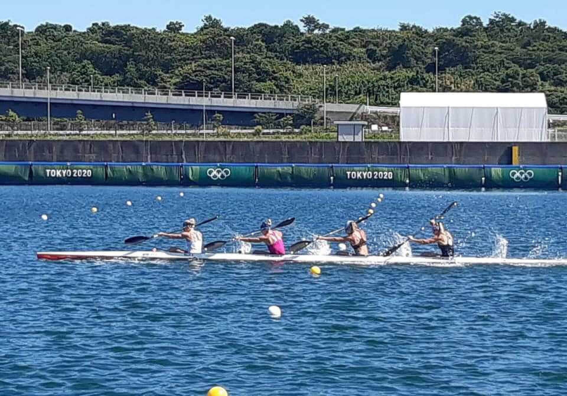Karolina Naja, Anna Puławska, Justyna Iskrzycka i Helena Wiśniewska w konkurencji K-4 na 500 metrów. Karolina Naja, Anna Puławska, Justyna Iskrzycka i Helena Wiśniewska w konkurencji K-4 na 500 metrów.