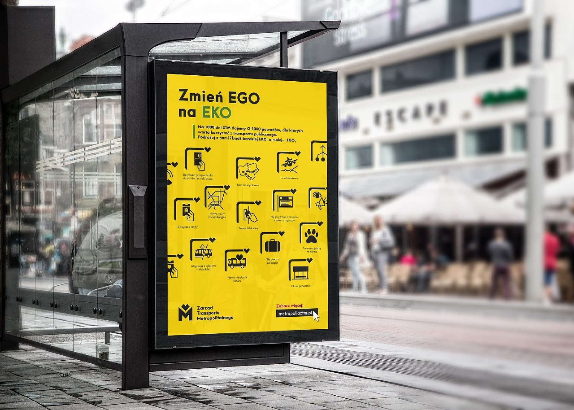 Kampania Zmień EGO na EKO przystanek Kampania Zmień EGO na EKO przystanek