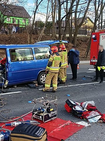 Groźny wypadek na DK 44 w Mikołowie2 Groźny wypadek na DK 44 w Mikołowie2