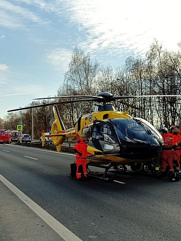 Groźny wypadek na DK 44 w Mikołowie3 Groźny wypadek na DK 44 w Mikołowie3