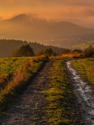 Uście Gorlickie ścieżka w okolicach przekaźnika Uście Gorlickie ścieżka w okolicach przekaźnika