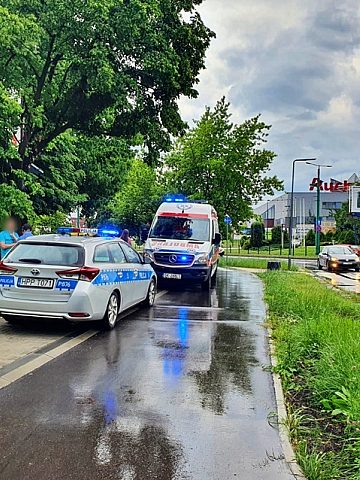 Potrącenie mężczyzny na hulajnodze Potrącenie mężczyzny na hulajnodze