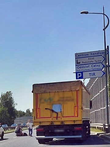 Potrącenie DK 1 Tychy6 Potrącenie DK 1 Tychy6