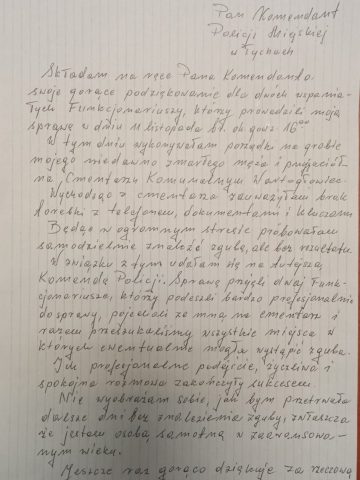 List z podziękowaniami List z podziękowaniami