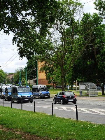 Policja przed meczem Policja przed meczem