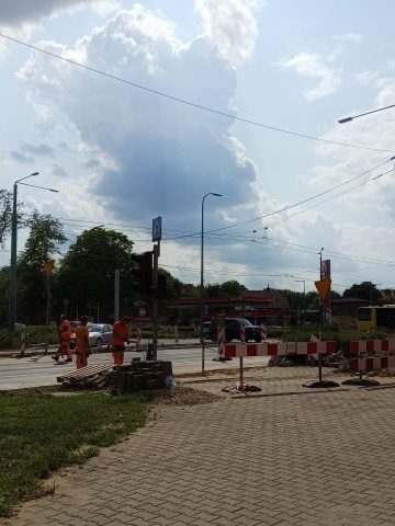 Skrzyżowanie ulic Edukacji/Budowlanych/Bielska Skrzyżowanie ulic Edukacji/Budowlanych/Bielska