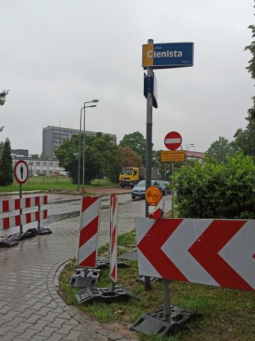 Prowadzone roboty drogowe na ul. Bałuckiego Prowadzone roboty drogowe na ul. Bałuckiego