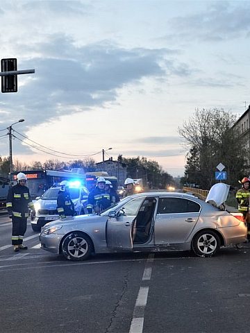 Kolizja na skrzyżowaniu w Mikołowie Kolizja na skrzyżowaniu w Mikołowie