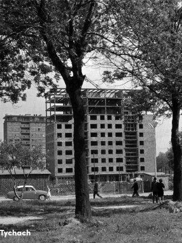 Droga łącząca wieś Paprocany z Tychami - ok. 1963 r. Droga łącząca wieś Paprocany z Tychami - ok. 1963 r.