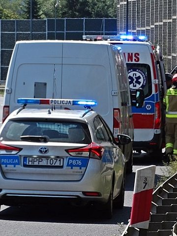 Potrącenie DK 1 Tychy2 Potrącenie DK 1 Tychy2