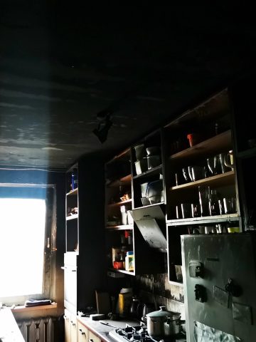 Pożar mieszkania w Tychach Pożar mieszkania w Tychach