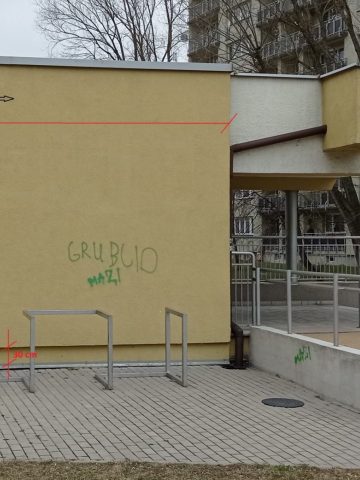 Ściana z miejscem na mural Ściana z miejscem na mural