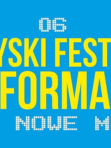 Xii tyski festiwal performance plakat Xii tyski festiwal performance plakat