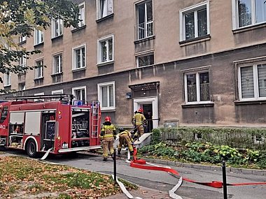 Pożar mieszkania w Tychach Pożar mieszkania w Tychach