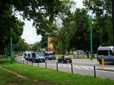 Policja przed meczem Policja przed meczem