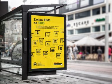 Kampania Zmień EGO na EKO przystanek Kampania Zmień EGO na EKO przystanek