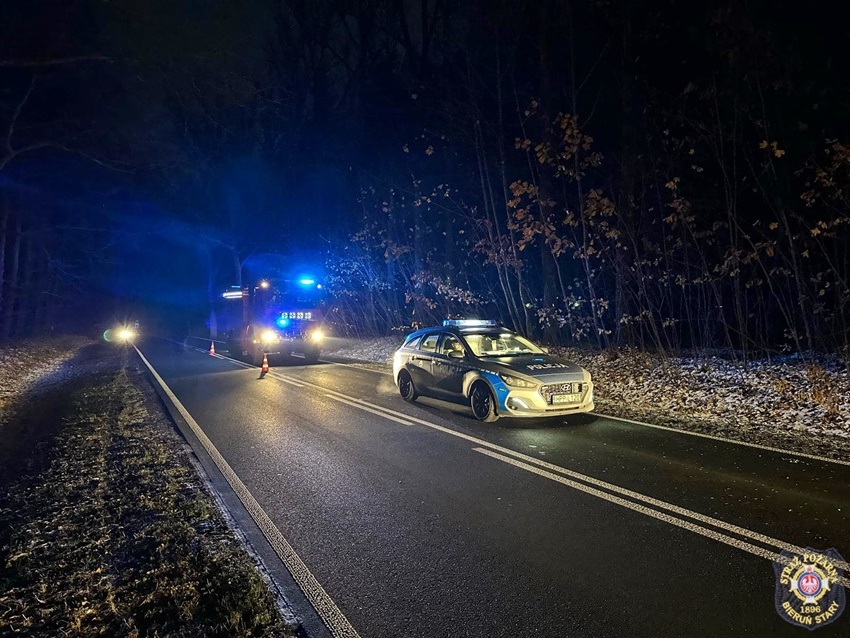 Wypadek z udziałem autobusa PKM Tychy