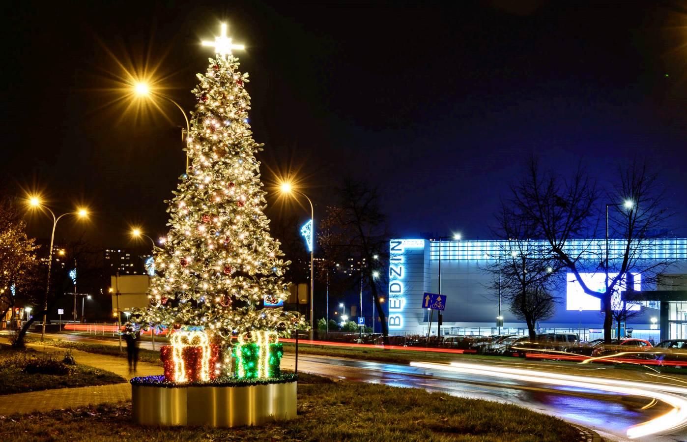 Bożonarodzeniowe choinki w woj. śląskim