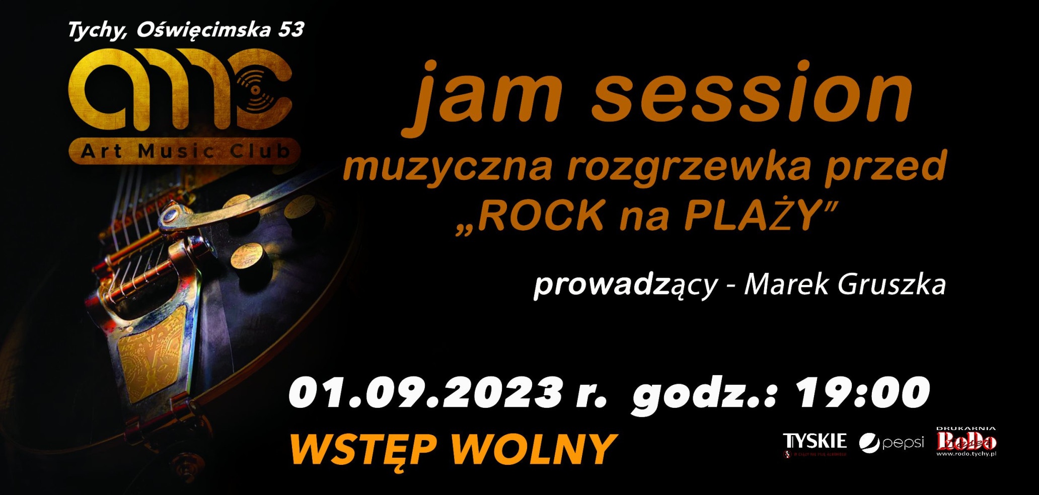 Jam Session w Art Music Club - plakat