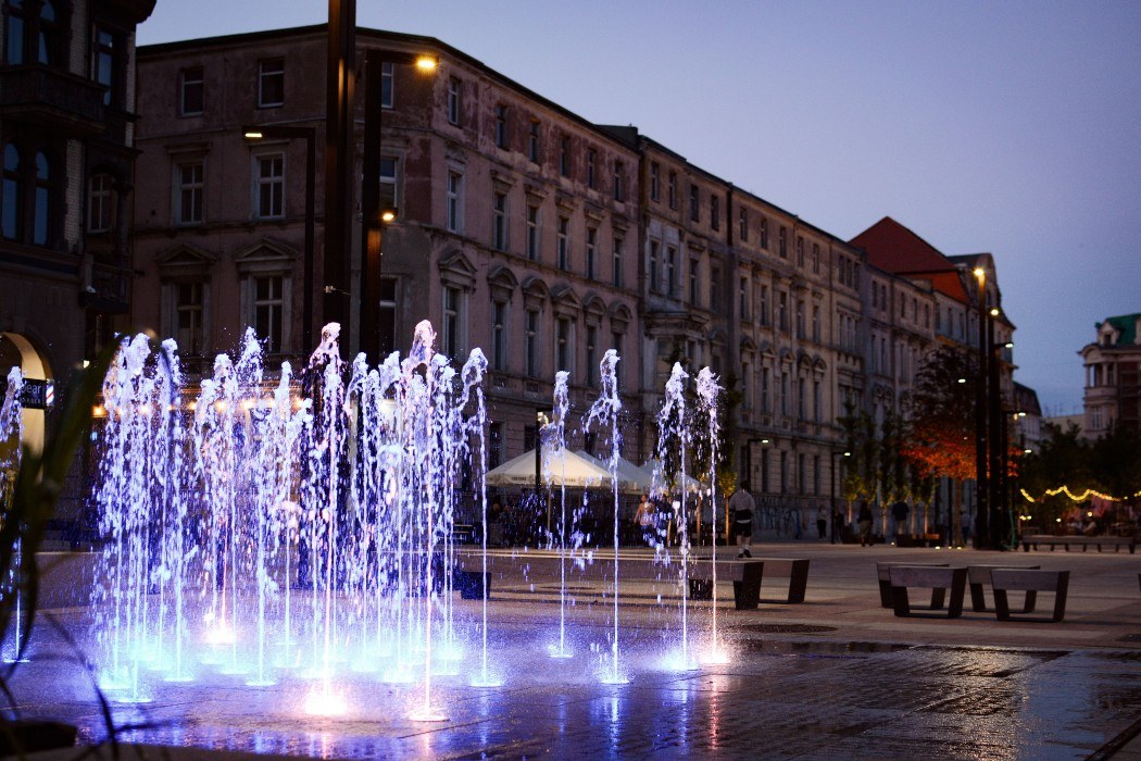 Katowice dworcowa fontanna