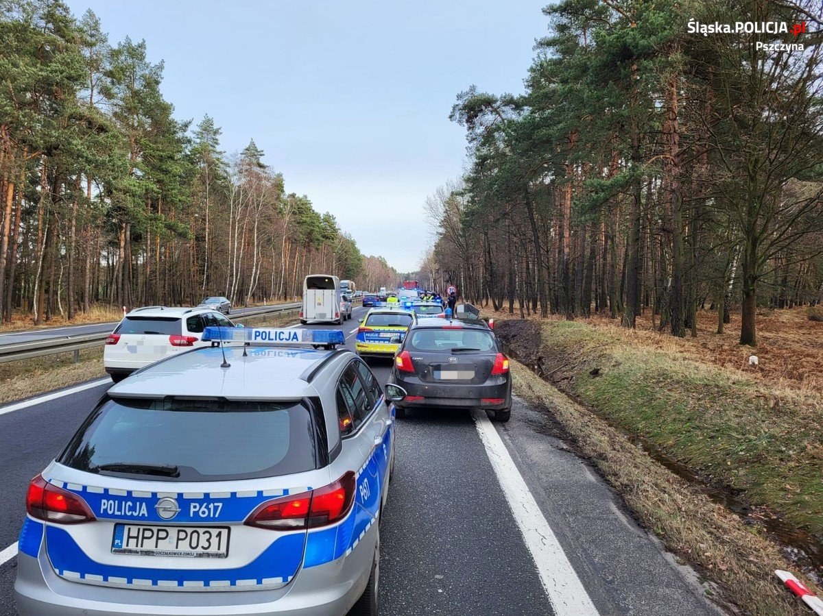 Poscig policja dk1 zory pszczyna 07