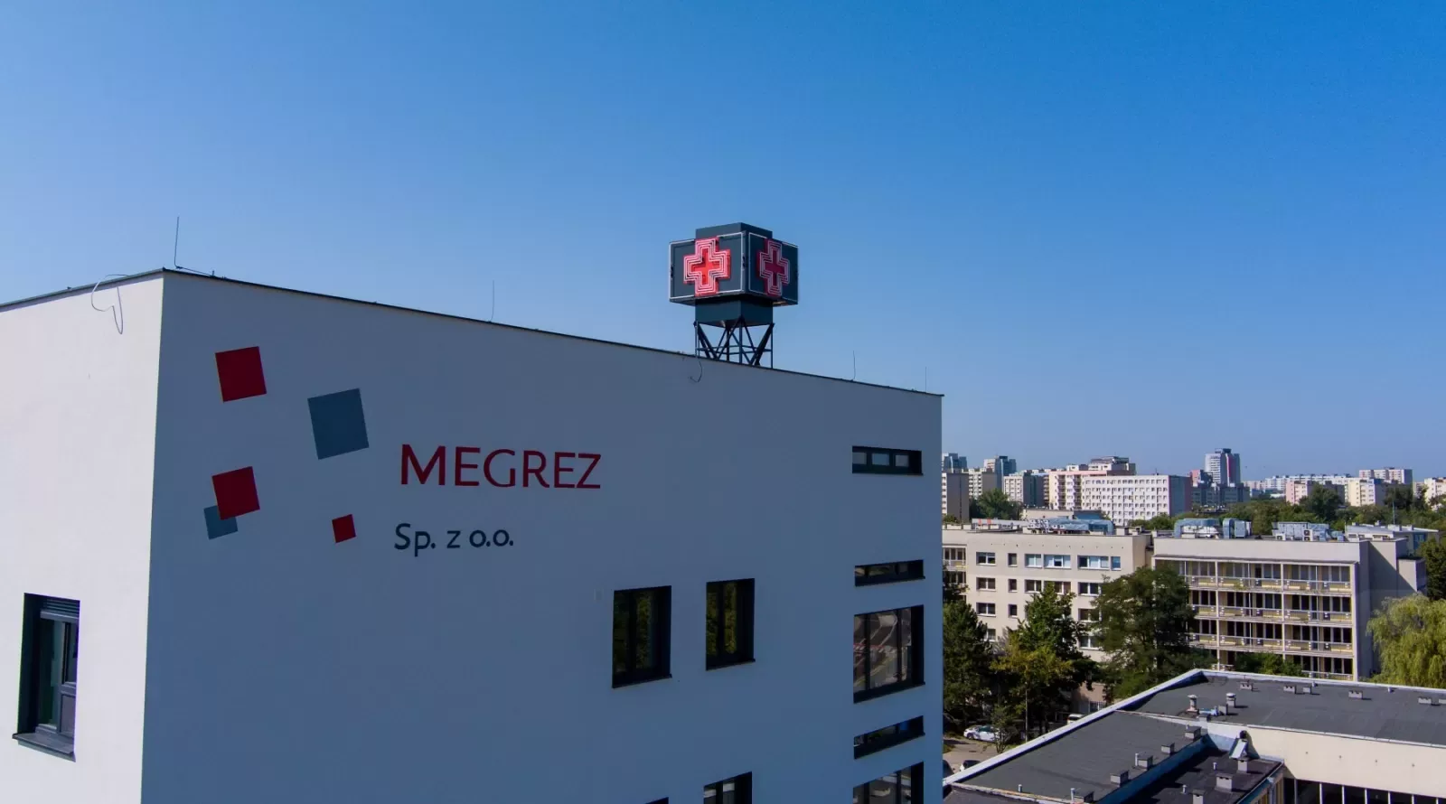 Szpital Megrez Tychy 4 neon