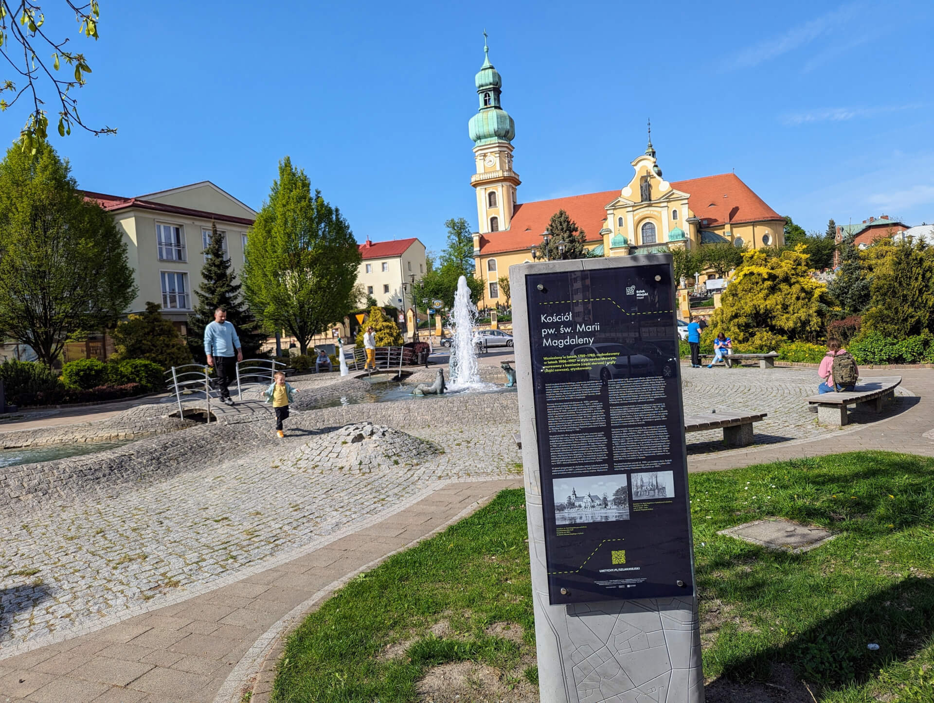 Tablica historyczna na Rynku w Tychach 1