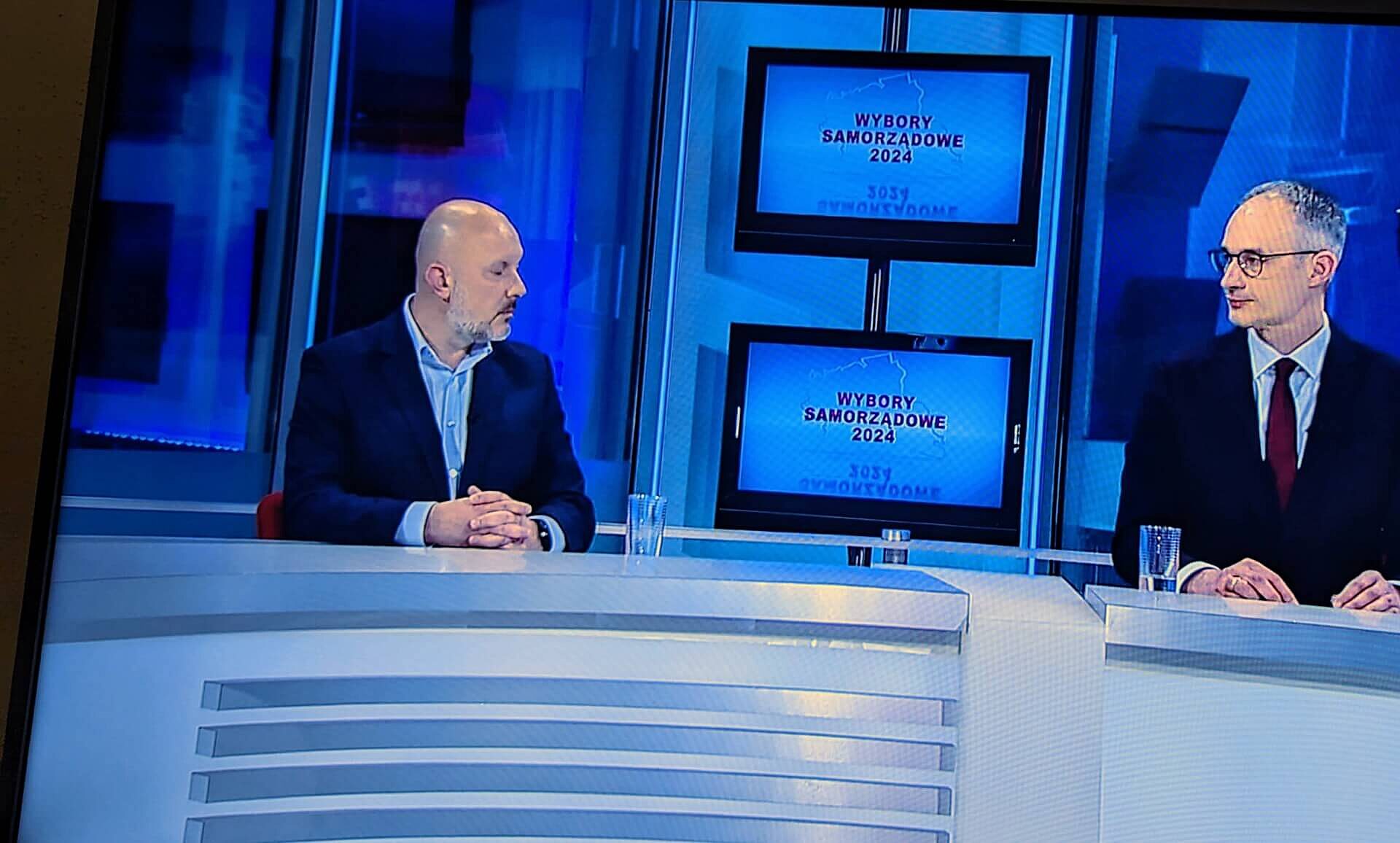 Debata wyborcza w TVS - Sławomir Wróbel i Maciej Gramatyka Debata wyborcza w TVS - Sławomir Wróbel i Maciej Gramatyka