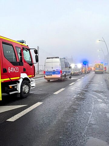 Wypadek w Tychach 2 grudnia 2024 Wypadek w Tychach 2 grudnia 2024