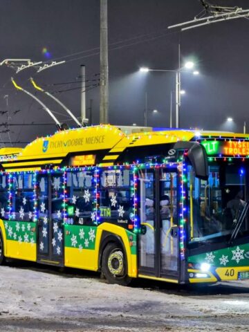 Świąteczny trolejbus TLT Tychy Świąteczny trolejbus TLT Tychy