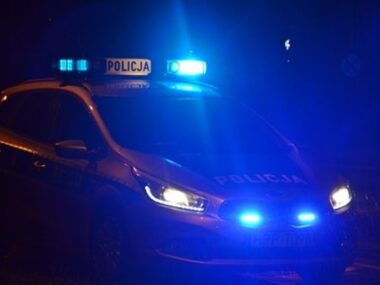 Kolizja z udziałem pijanego sędziego Sądu Apelacyjnego Policja noc